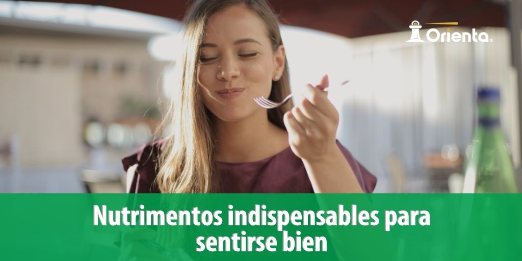Nutrimentos indispensables para sentirse bien